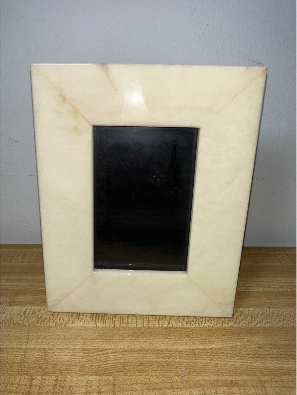 Genuine Italian Alabaster Hand Carved Picture Frame 7 inch